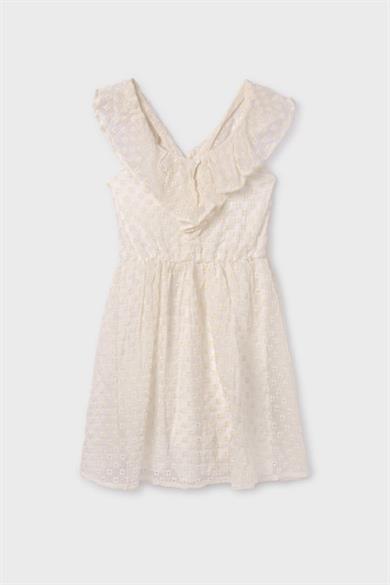 Mayoral Kız Çocuk 10-16 Yaş Elbise 6960 Krem