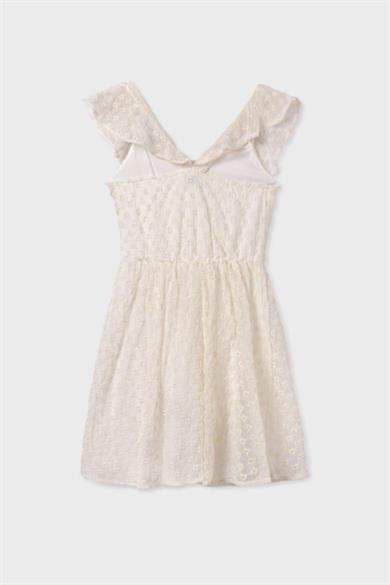 Mayoral Kız Çocuk 10-16 Yaş Elbise 6960 Krem