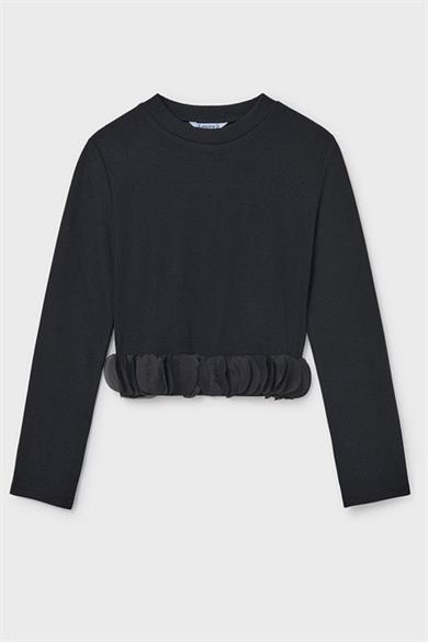 Mayoral Kız Çocuk 10-16 Yaş Mevsimlik İnce Triko Kazak Siyah