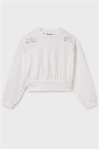 Mayoral Kız Çocuk 10-16 Yaş Mevsimlik Sweatshirt 6401 Krem