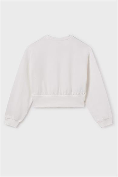 Mayoral Kız Çocuk 10-16 Yaş Mevsimlik Sweatshirt 6401 Krem