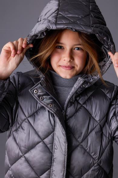 Mayoral Kız Çocuk 10-18 Yaş Dolgulu Uzun Mont Gri