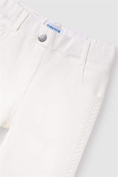 Mayoral Kız Çocuk 10-18 Yaş Skinny Fit Pantolon 6511 Ekru