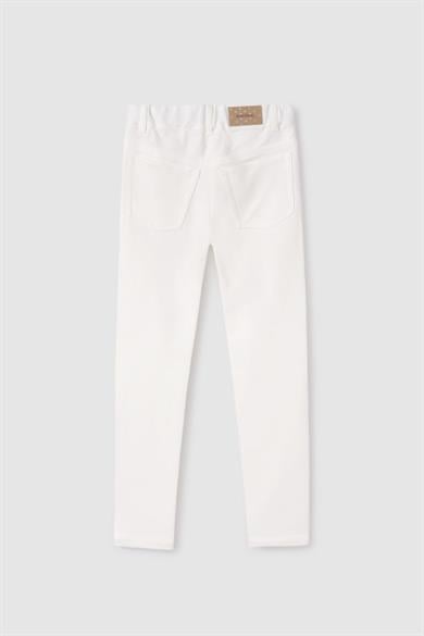Mayoral Kız Çocuk 10-18 Yaş Skinny Fit Pantolon 6511 Ekru
