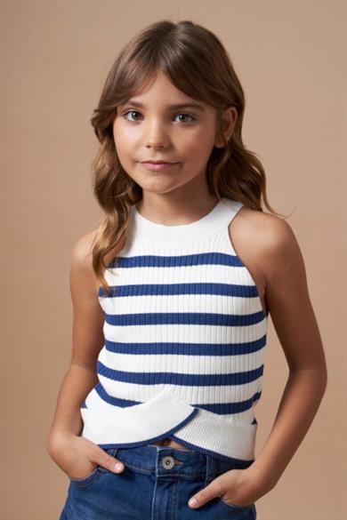 Mayoral Kız Çocuk 10-18 Yaş Triko Body 6023 Mavi