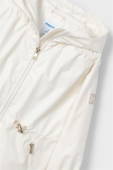 Mayoral Kız Çocuk 2-10 Yaş Kapüşonlu Mevsimlik Mont 3411 Krem