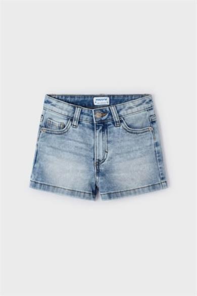 Mayoral Kız Çocuk 2-9 Yaş Basic Denim Şort 0236 Kot Mavi