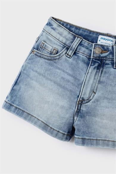 Mayoral Kız Çocuk 2-9 Yaş Basic Denim Şort 0236 Kot Mavi