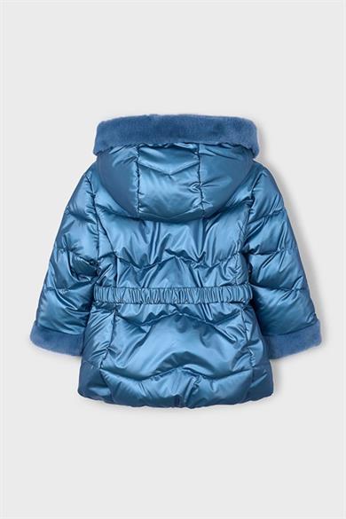 Mayoral Kız Çocuk 2-9 Yaş İçi Polarlı Parlak Mont Mavi