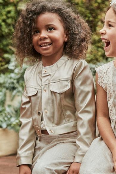 Mayoral Kız Çocuk 2-9 Yaş Yumuşak Deri Ceket 3404 Dore