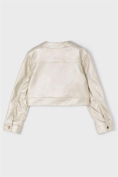 Mayoral Kız Çocuk 2-9 Yaş Yumuşak Deri Ceket 3404 Dore