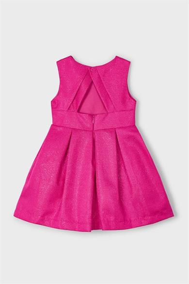 Mayoral Kız Çocuk 3-10 Yaş Çiçek İşleme Detaylı Elbise 3919 Fuşya