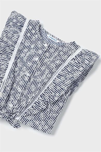 Mayoral Kız Çocuk 3-9 Yaş Desenli Crop 3179 Lacivert