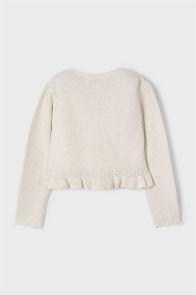 Mayoral Kız Çocuk 3-9 Yaş İnce Triko Hırka 3374 Bej