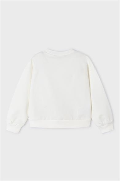 Mayoral Kız Çocuk 3-9 Yaş Sweatshirt 3469 Krem