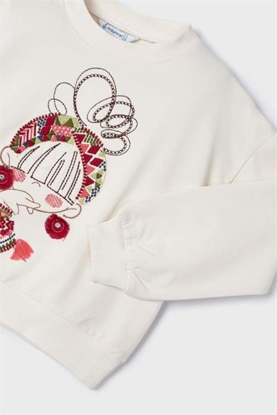 Mayoral Kız Çocuk 3-9 Yaş Sweatshirt 3469 Bej