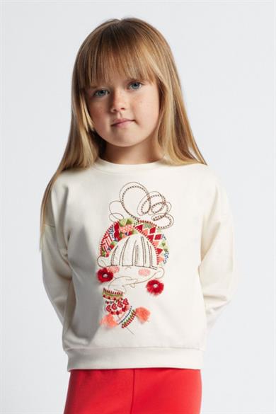 Mayoral Kız Çocuk 3-9 Yaş Sweatshirt 3469 Bej