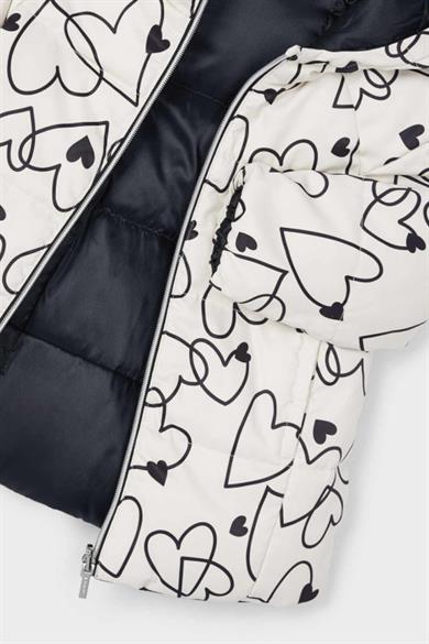 Mayoral Kız Çocuk 4-8 Yaş Çift Taraflı Mont Siyah