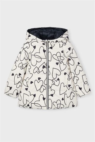 Mayoral Kız Çocuk 4-8 Yaş Çift Taraflı Mont Siyah