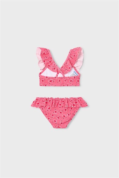 Mayoral Kız Çocuk 4-9 Yaş Fırfır Detaylı Bikini Takım Fuşya