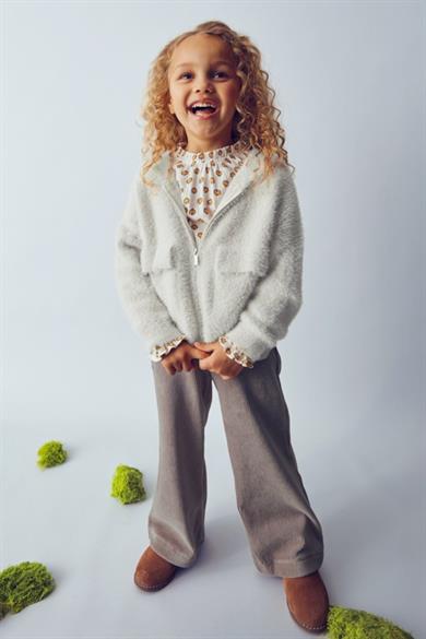 Mayoral Kız Çocuk 4-9 Yaş Kapüşonlu Yumoş Hırka Krem