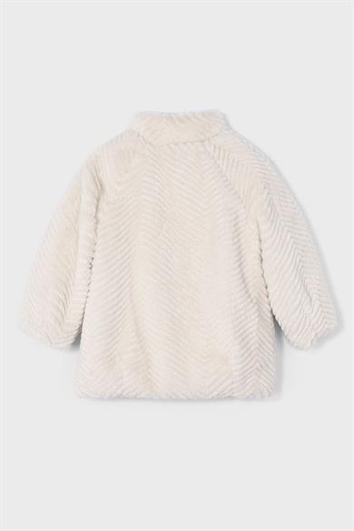 Mayoral Kız Çocuk 4-9 Yaş Peluş Mont Krem