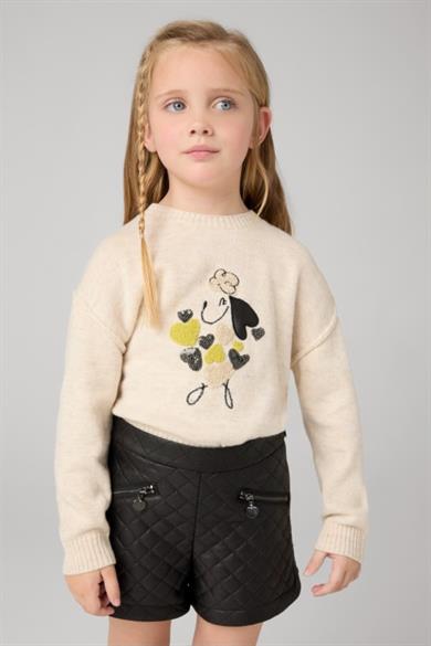 Mayoral Kız Çocuk 4-9 Yaş Şort 4218 Siyah