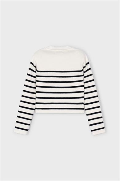 Mayoral Kız Çocuk 4-9 Yaş Triko Kazak Krem