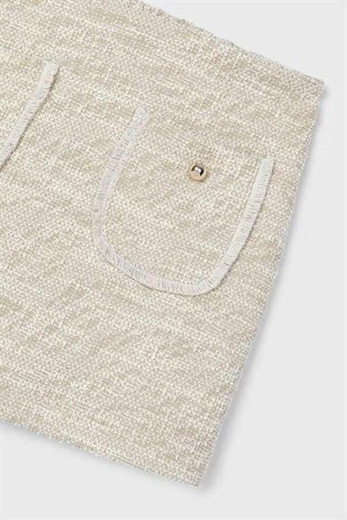 Mayoral Kız Çocuk 4-9 Yaş Tüvit Şort Etek 4908 Bej