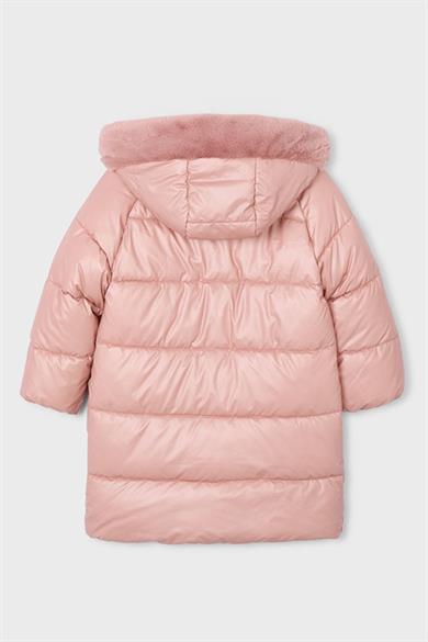Mayoral Kız Çocuk 4-9 Yaş Uzun Dolgulu Mont Pudra