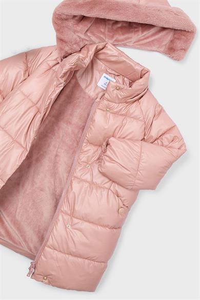 Mayoral Kız Çocuk 4-9 Yaş Uzun Dolgulu Mont Pudra