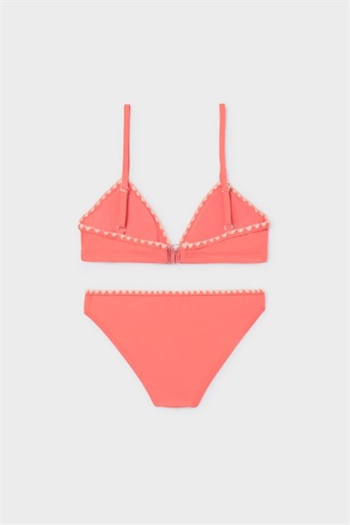 Mayoral Kız Çocuk 8-16 Yaş Nakışlı Desenli Bikini Seti Somon