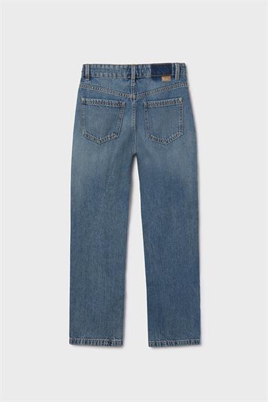 Mayoral Kız Çocuk 8-18 Yaş Bol Kesim Denim Pantolon Mavi