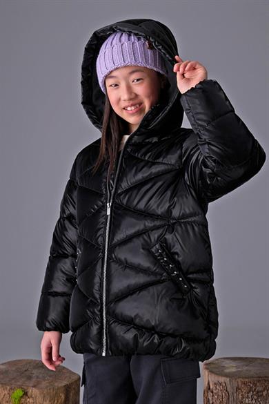 Mayoral Kız Çocuk 8-18 Yaş Dolgulu Uzun Mont Siyah