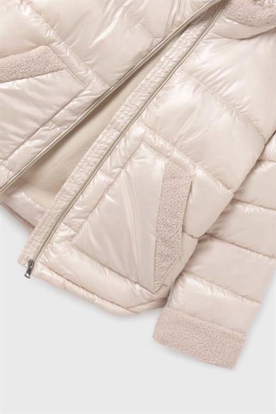 Mayoral Kız Çocuk 8-18 Yaş Peluş Detaylı Kışlık Mont Bej