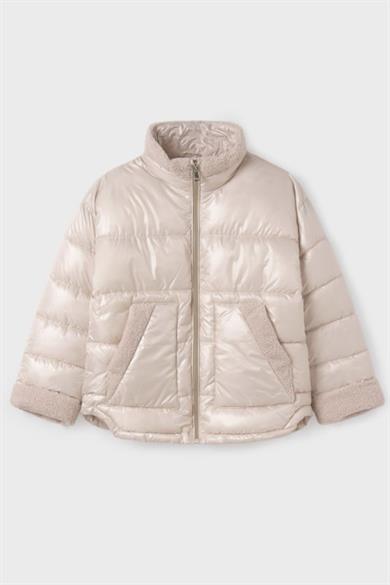 Mayoral Kız Çocuk 8-18 Yaş Peluş Detaylı Kışlık Mont Bej