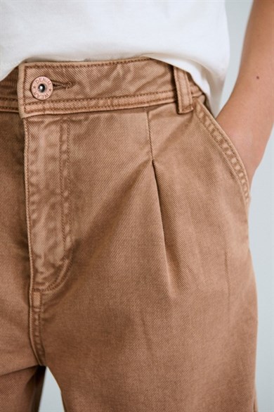 Mayoral Kız Çocuk 8-18 Yaş Piliseli Kesik Paça Denim Pantolon Kiremit