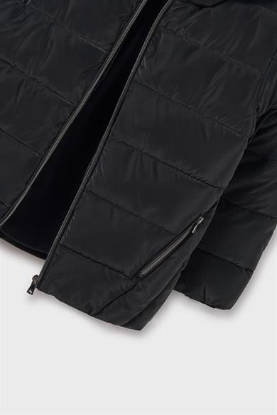 Mayoral Kız Çocuk 8-18 Yaş Polarlı Dolgulu Kışlık Mont 7483 Siyah