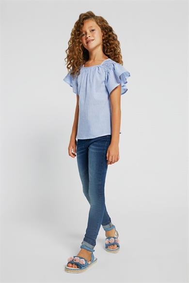 Mayoral Kız Çocuk 8-18 Yaş Skinny  Denim Pantolon 554 Mavi