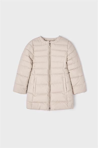 Mayoral Kız Çocuk Deri Görünümlü İnce Rüzgarlık 3430 Bej