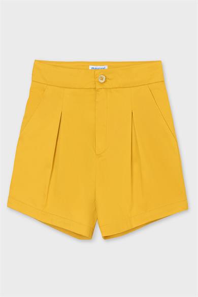 Mayoral Kız Çocuk Saten Şort 6268 Hardal