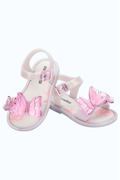 Mini Melissa Kız Bebek 21-30 Numara Fly Sandalet Beyaz