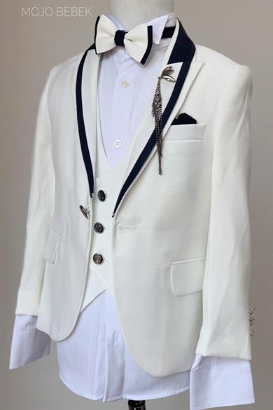 Mogi Erkek Çocuk Damatlık Klasik Set 20302 Krem
