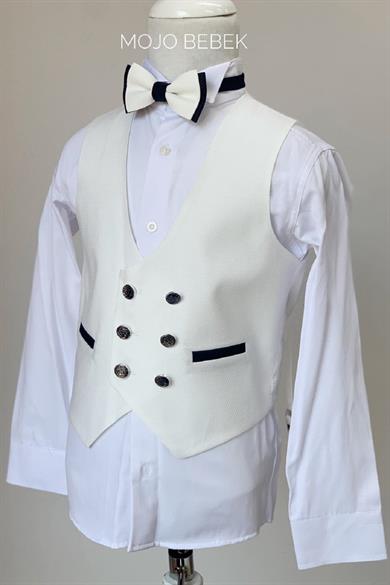 Mogi Erkek Çocuk Damatlık Klasik Set 20302 Krem