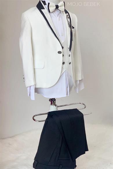 Mogi Erkek Çocuk Damatlık Klasik Set 20302 Krem