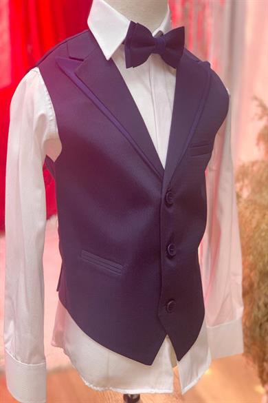 Mogi Erkek Çocuk Klasik Yelekli Takım 20501 Lacivert