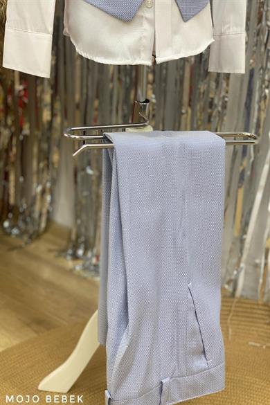 Mogi Erkek Çocuk 1-12 Yaş Klasik Yelekli Takım Mavi