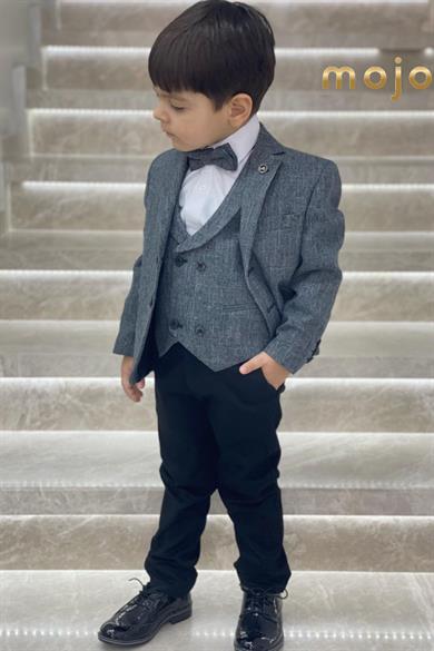 Mogi Erkek Çocuk Spor Yelekli Takım 20273 Gri