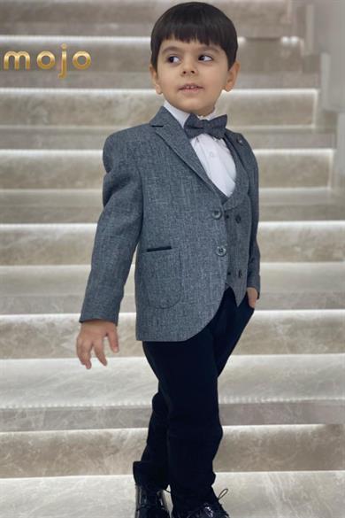 Mogi Erkek Çocuk Spor Yelekli Takım 20273 Gri