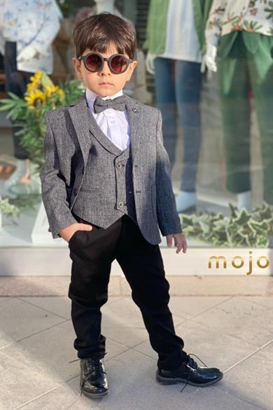 Mogi Erkek Çocuk Spor Yelekli Takım 20273 Gri